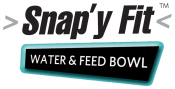 Snapy-Fit Water and Feed Bowl Logo